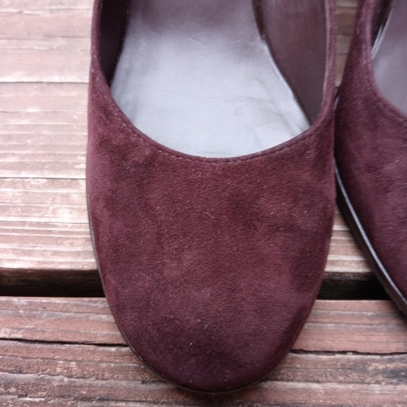 Cole Haan NikeAir Pumps 3.5" Heels Brown Suede Size 8.5B EUC. 126pem - Picture 4 of 10